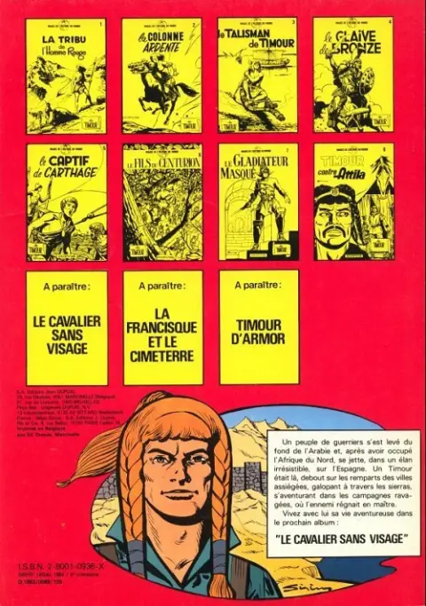 Verso de l'album Les Timour Tome 9 Le cachot sous la Seine