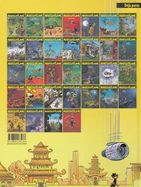 Verso de l'album Marsupilami Tome 31 Monsieur Xing Yùn