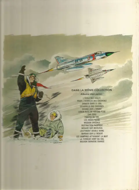 Verso de l'album Tanguy et Laverdure Tome 12 Menace sur mururoa