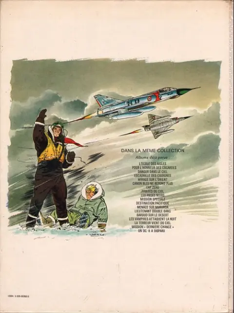Verso de l'album Tanguy et Laverdure Tome 12 Menace sur Mururoa