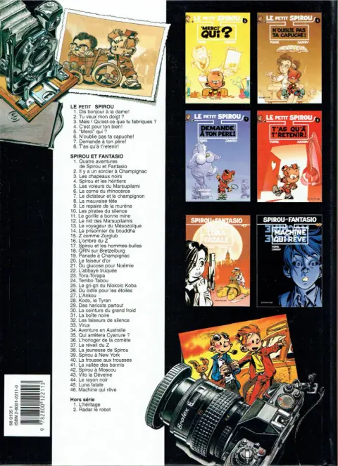 Verso de l'album Le Petit Spirou Tome 6 N'oublie pas ta capuche !