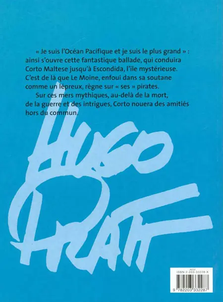 Verso de l'album Corto Maltese Tome 1 La ballade de la mer salée