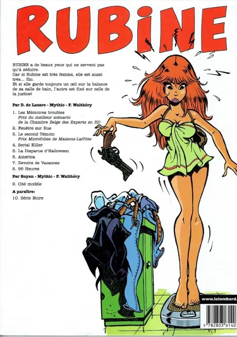 Verso de l'album Rubine Tome 7 Devoirs de vacances
