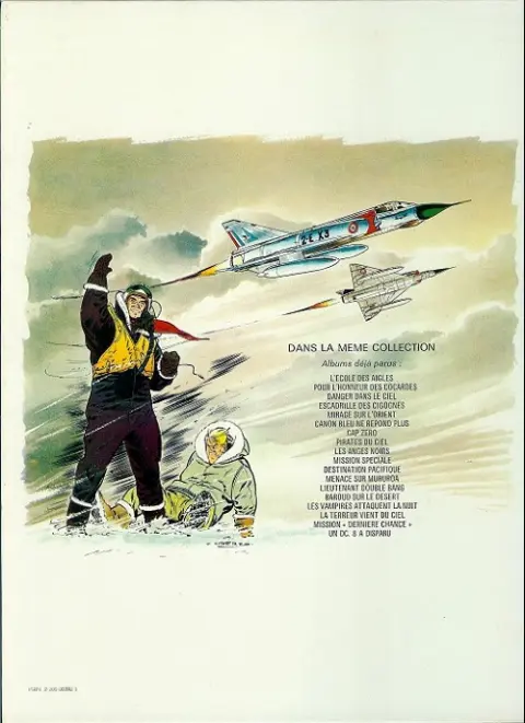Verso de l'album Tanguy et Laverdure Tome 12 Menace sur Mururoa