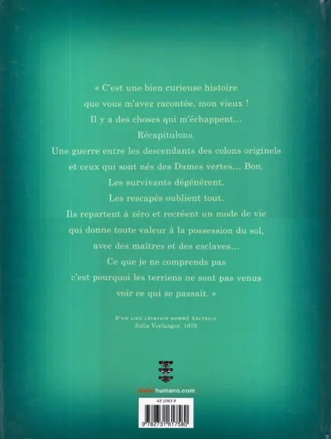 Verso de l'album Soltrois Tome 1 Dans les rêves de l'Arbre Roi