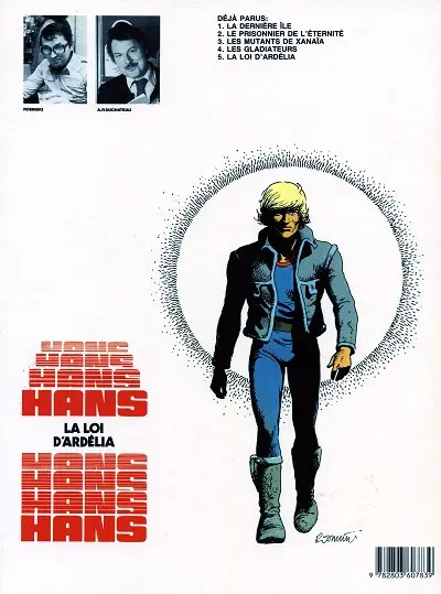 Verso de l'album Hans Tome 5 La loi d'Ardélia