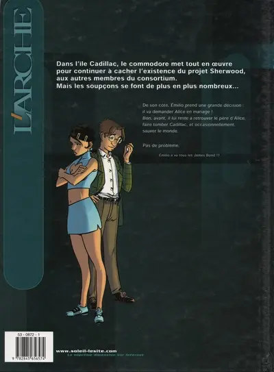 Verso de l'album L'Arche Tome 2 Frankenstein