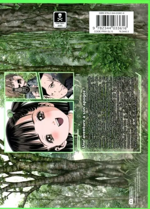 Verso de l'album Btooom ! 25