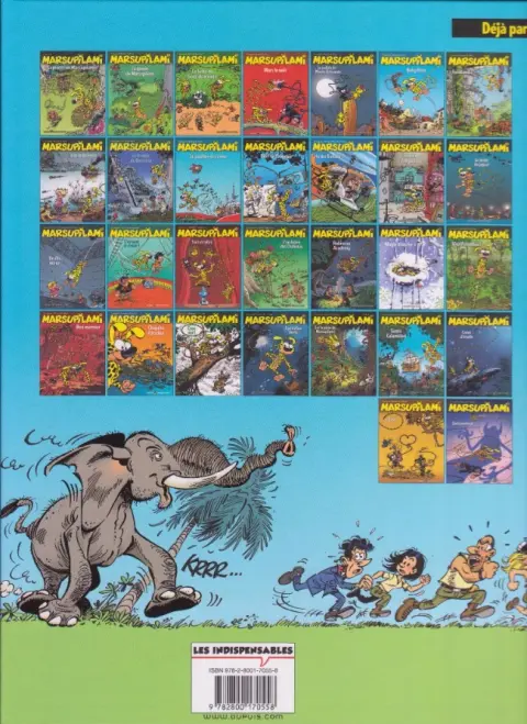 Verso de l'album Marsupilami Tome 18 Robinson Academy