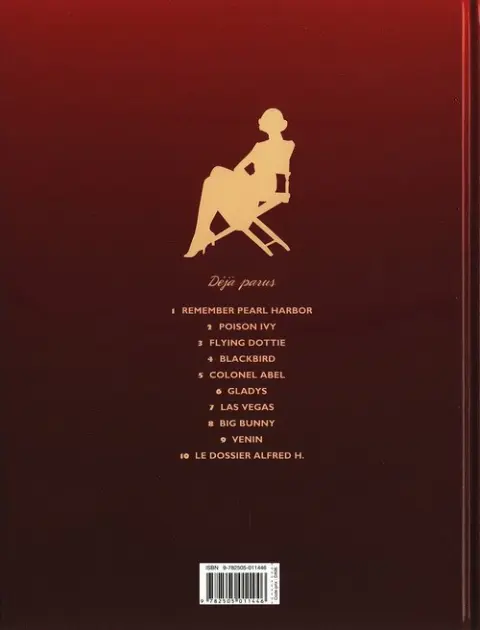 Verso de l'album Pin-up 10 Le dossier Alfred H.