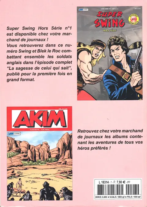 Verso de l'album Super Swing Album N° 7