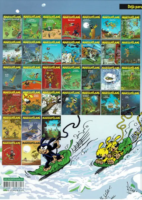 Verso de l'album Marsupilami Tome 19 Magie Blanche