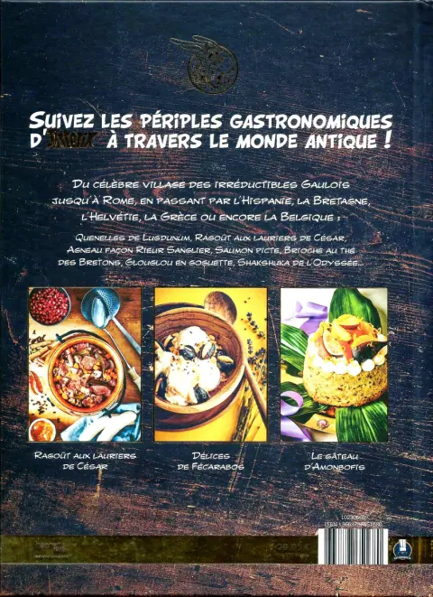 Verso de l'album Astérix Les Banquets d'Astérix