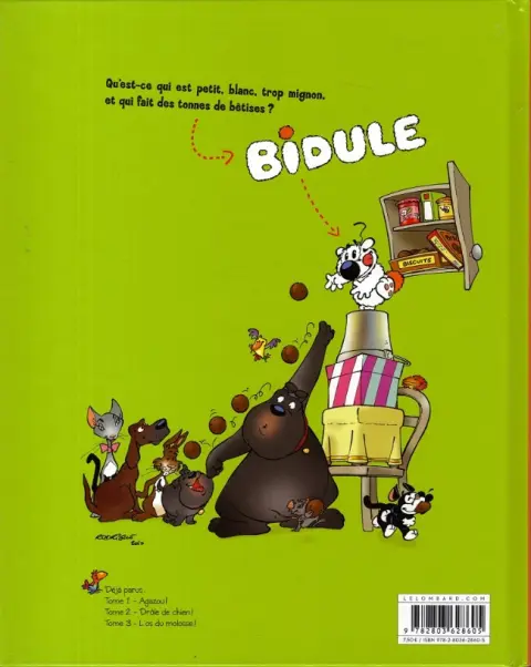 Verso de l'album Bidule Tome 3 L'Os du molosse