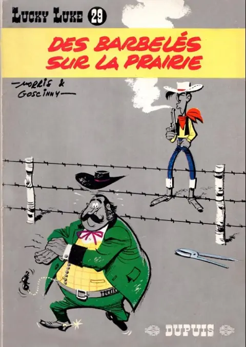 Couverture de l'album Lucky Luke Tome 29 Des barbelés sur la prairie