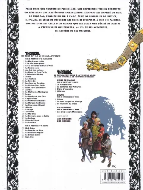 Verso de l'album Thorgal Tome 34 Kah-Aniel