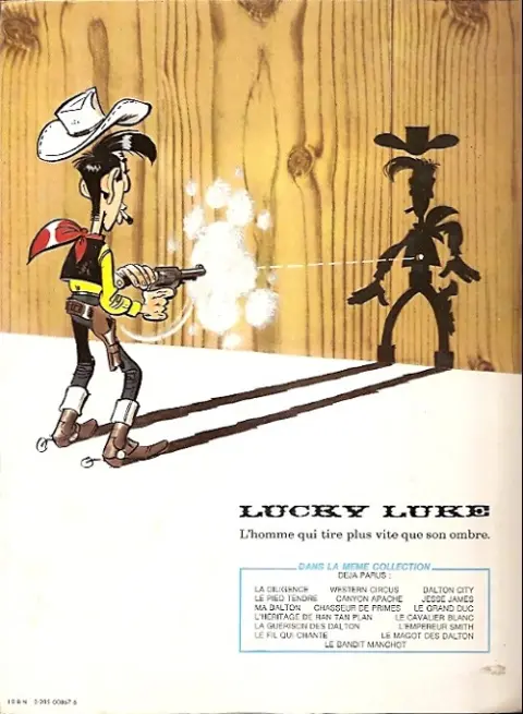 Verso de l'album Lucky Luke Tome 43 Le cavalier blanc