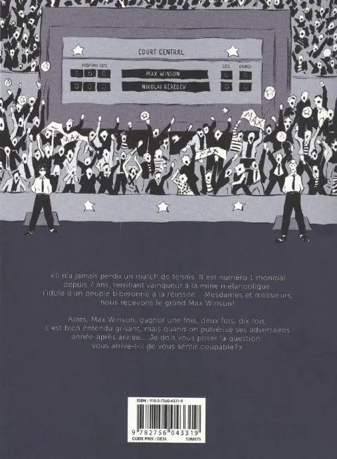 Verso de l'album Max Winson Tome 1 La tyrannie