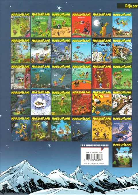 Verso de l'album Marsupilami Tome 27 Cœur d'étoile