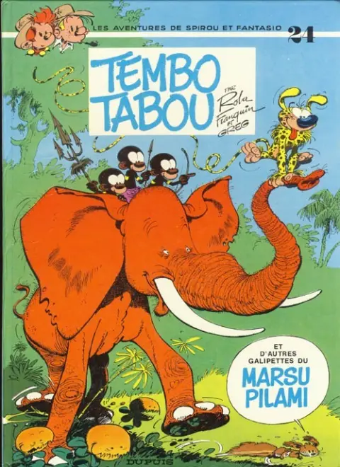 Couverture de l'album Spirou et Fantasio Tome 24 Tembo Tabou