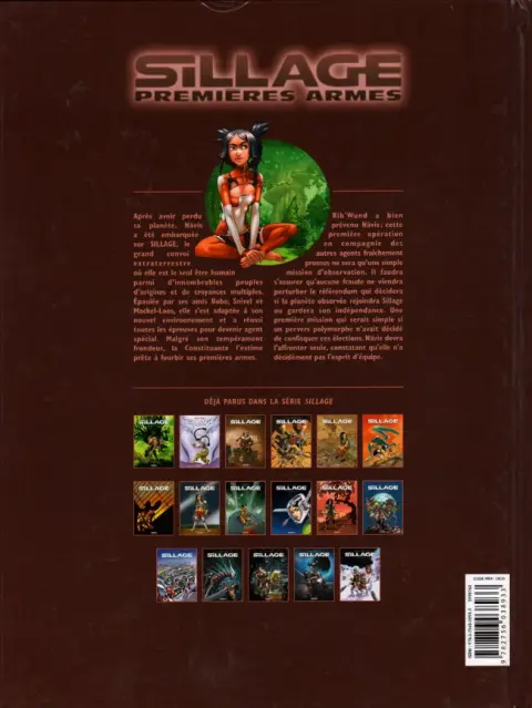 Verso de l'album Sillage Tome 1 Esprit d'équipe