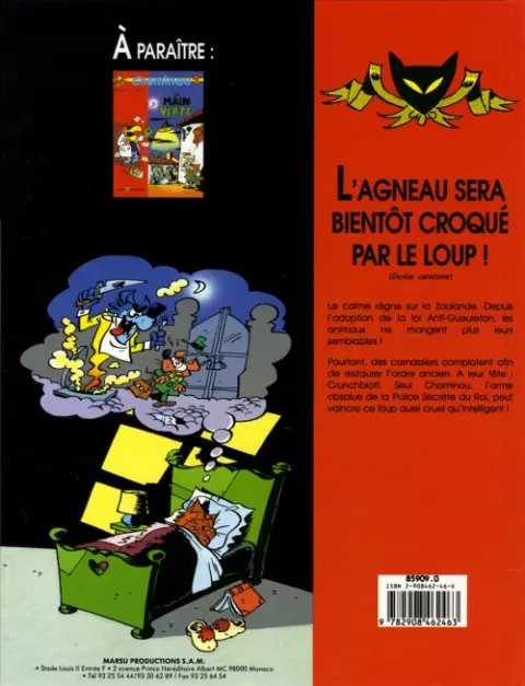 Verso de l'album Chaminou Tome 3 La peur du loup