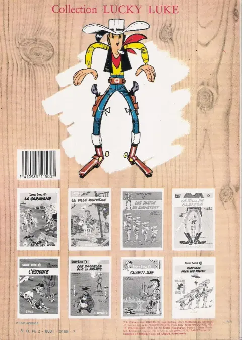 Verso de l'album Lucky Luke Tome 29 Des barbelés sur la prairie