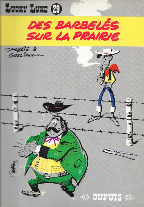Couverture de l'album Lucky Luke Tome 29 Des barbelés sur la prairie