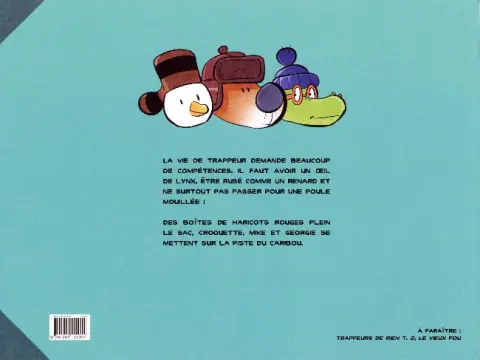 Verso de l'album Trappeurs de rien Tome 1 Caribou