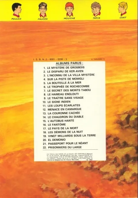 Verso de l'album La Patrouille des Castors Tome 16 Le fantôme