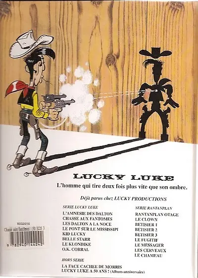 Verso de l'album Lucky Luke Tome 61 Chasse aux fantômes