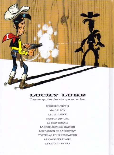 Verso de l'album Lucky Luke Tome 43 Le Cavalier blanc