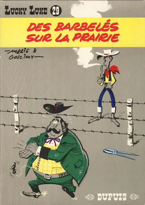 Couverture de l'album Lucky Luke Tome 29 Des barbelés sur la prairie