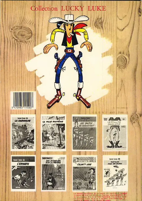 Verso de l'album Lucky Luke Tome 29 Des barbelés sur la prairie