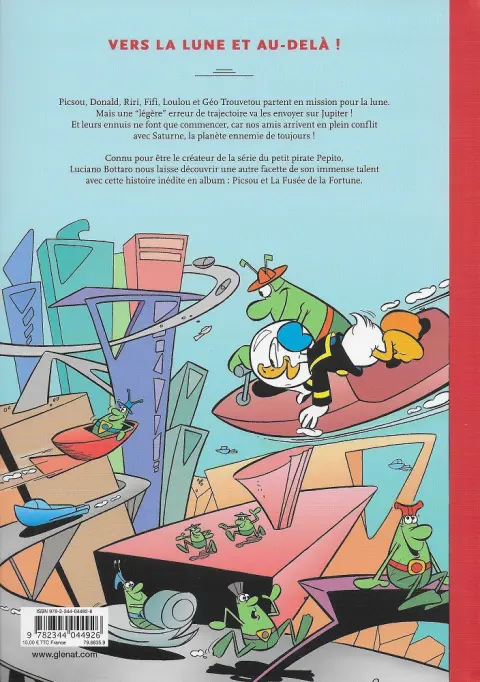Verso de l'album Picsou et la fusée de la fortune