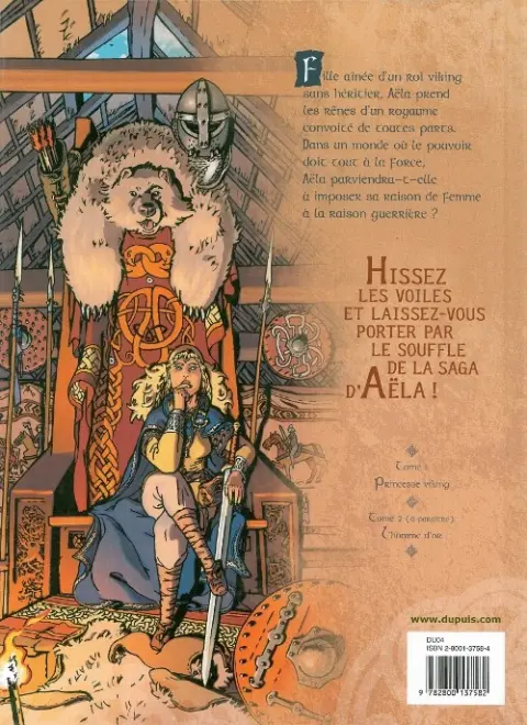 Verso de l'album Aëla Tome 1 Princesse viking
