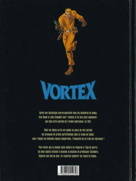 Verso de l'album Vortex Tess Wood & Campbell 7