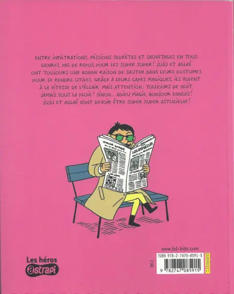Verso de l'album Les Super super Tome 5 Secrets et manigances