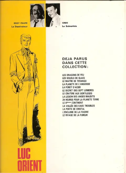 Verso de l'album Luc Orient Tome 14 Le rivage de la fureur