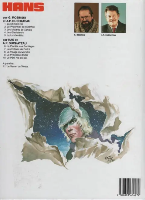 Verso de l'album Hans Tome 1 La dernière île