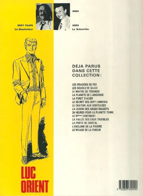 Verso de l'album Luc Orient Tome 14 Le rivage de la fureur