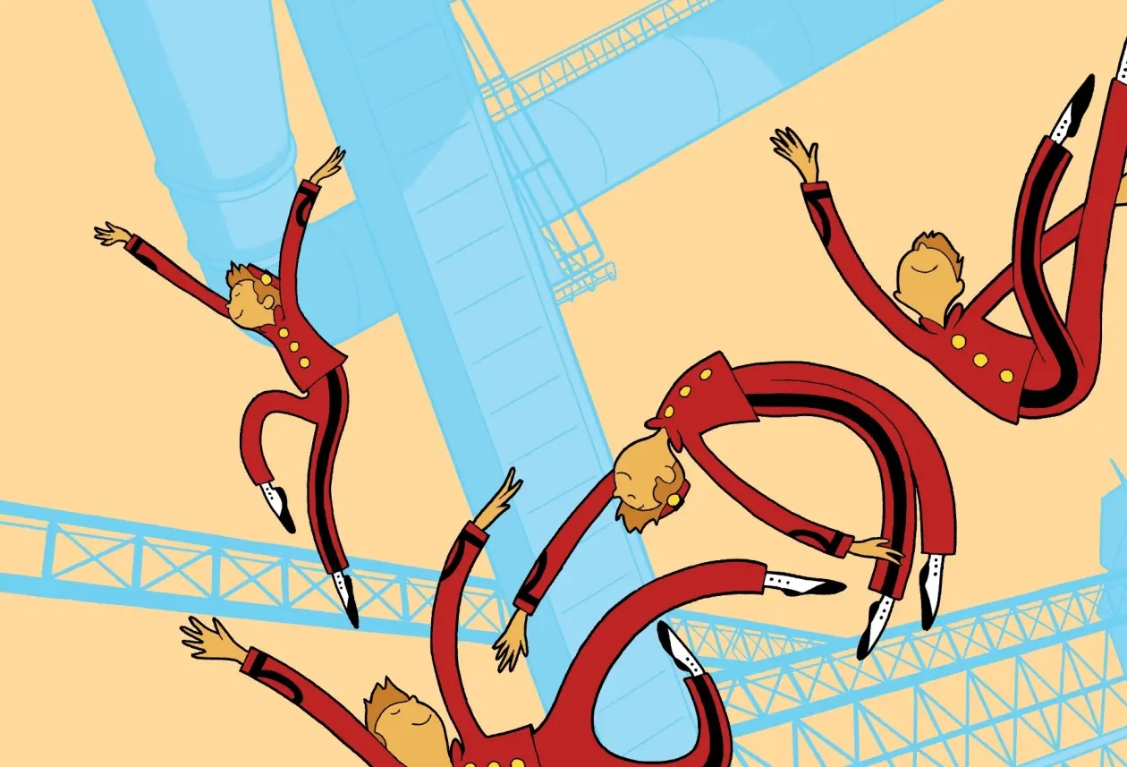 Spirou (affiche carte invitation Dupuis)