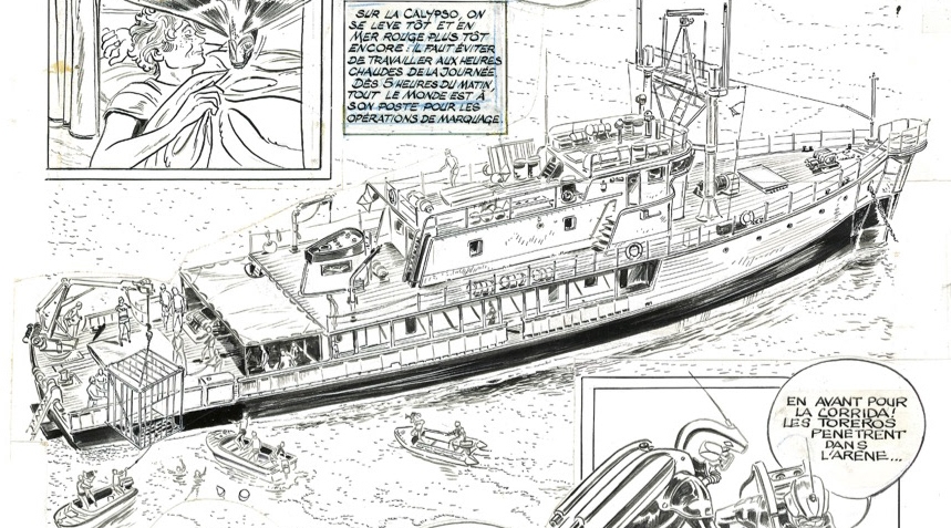 L'aventure de l'équipe Cousteau en bande dessinées