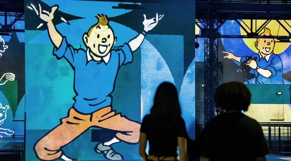 &copy; Culturespaces / C. de la Motte Rouge / &copy; Herg&eacute; -Tintinimaginatio - 2023